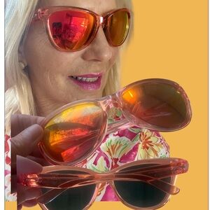 Oakley Women's Sunglasses - Vibrant Orange and Red